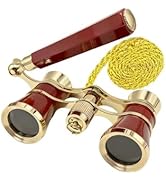 Aethrix 3X25 Opera Glasses for Women Binoculars with Adjustable Handle &amp; Chain, Portable Vintage ...