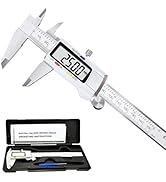 Greywolf Digital Caliper, Stainless Steel Measuring Tool, Electronic Vernier Caliper Micrometer, ...