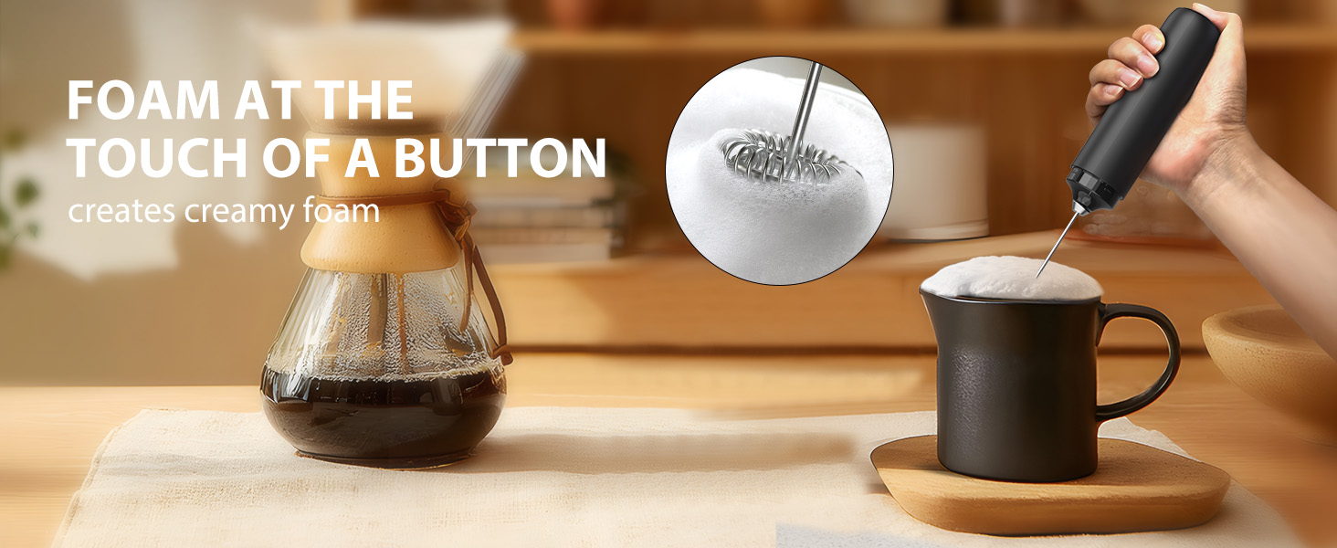 Rechargeable Milk Frother Hanheld