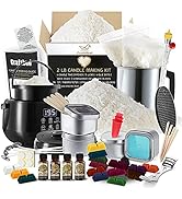 Soy Candle Making Kit for Adults, Candle Making Supplies Kit for Adults &amp; Kids, 2Lb Soy Wax for C...