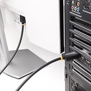 3ft DisplayPort 2.1 Cable, VESA Certified DP80 DisplayPort Cable w/UHBR20/HDR/DSC 1.2a/HDCP 2.2