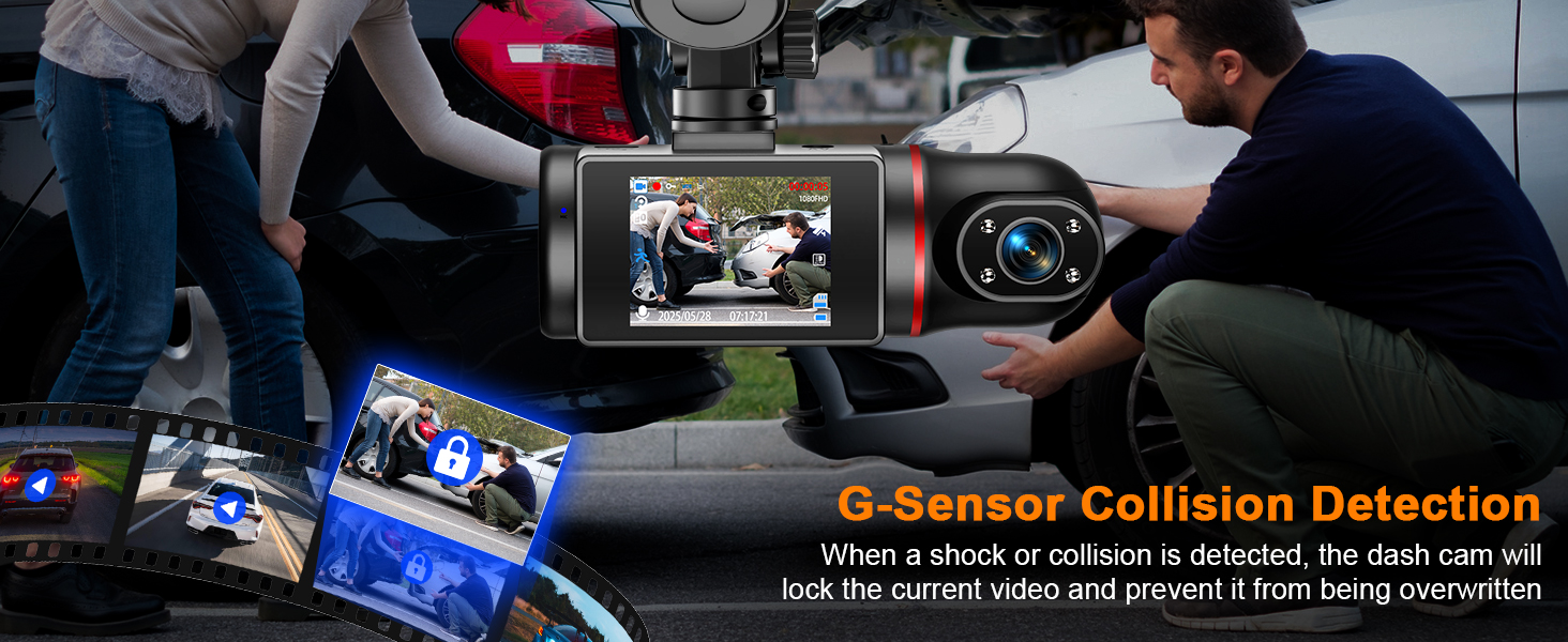 dash cam inside and outside