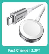 2026 Fast 5W for Apple Watch Charger USB C Fast Charging iWatch Charger Magnetic Wireless Compati...