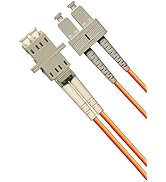 1ft Fiber Optic Adapter Cable LC (Female) to SC (Male) Multimode 50/125 Duplex