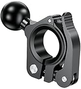 BRCOVAN Aluminum Alloy Handlebar Clamp Mount Base with 1'' TPU Ball for Rail Diameter 0.5'' 0.87'...