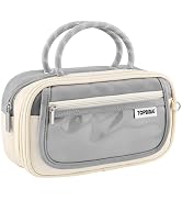 TOPBIDAI Large Pencil Case Pouch School Supplies for Girls Boy Women Men Adults, Big Pencil Bag w...