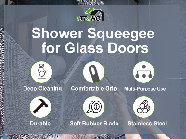 squeegee for shower glass