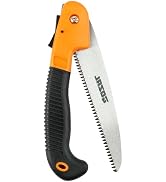 Heavy Duty Folding Pruning Hand Saw - 7 Inch Manganese Steel Blade with Triple-Cut Teeth, Safety ...