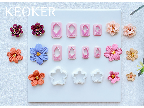 petal clay cutters