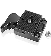 UTEBIT 323 RC2 Quick Release Plate Compatible with Manfrotto 200PL-14 QR Plates Adapter with Rapi...