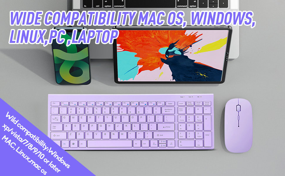 Wireless Keyboard and Mouse Combo,