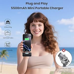 5500mah mini portable charger for iphone 16