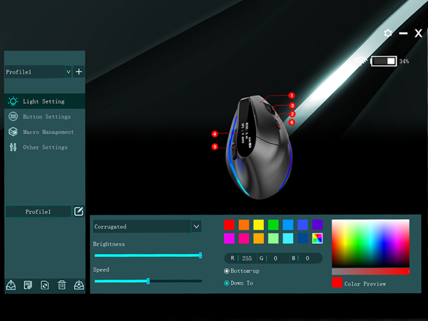 6 Programmable Buttons