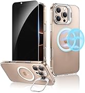 Ruky for iPhone 16 Pro Max Case with Privacy Screen Protector, [with Detachable Buttons] Compatib...