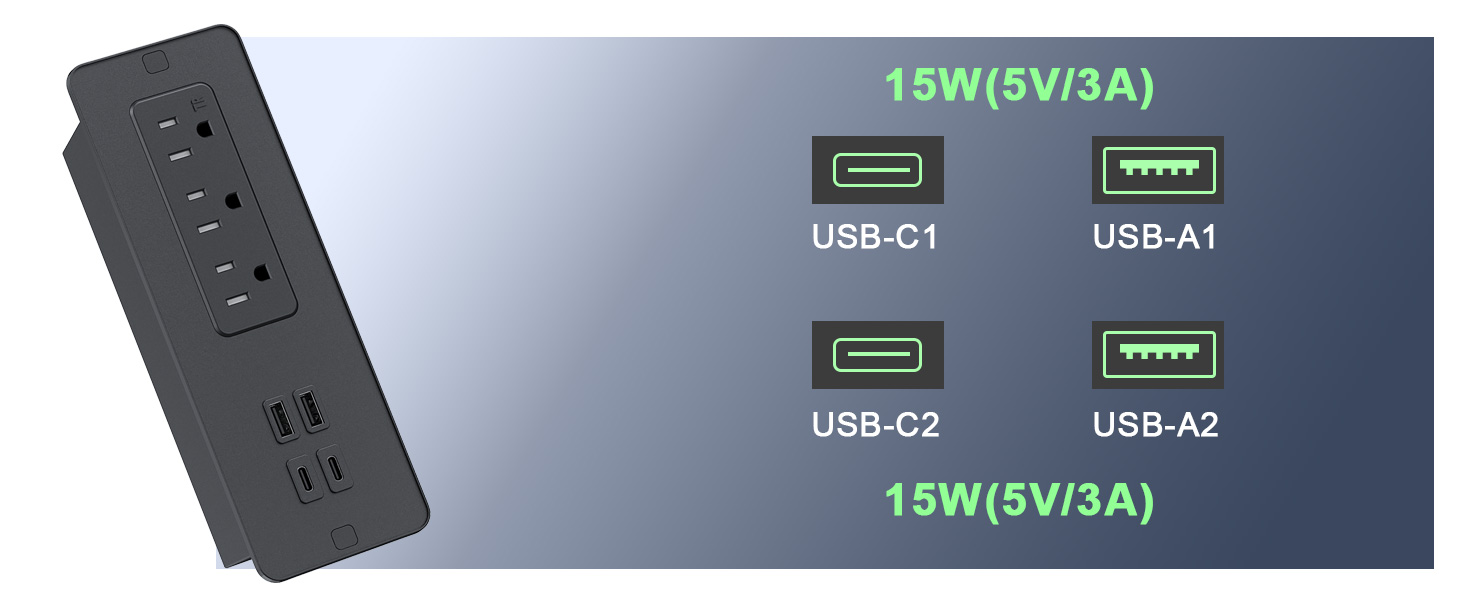 recessed power strip plug in outlet recessed power outlet flush mount power strip usb c