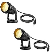 LemonBest Landscape Lights - 5W 110V Outdoor Spotlight - Waterproof IP65-3000K Warm White LED Lan...