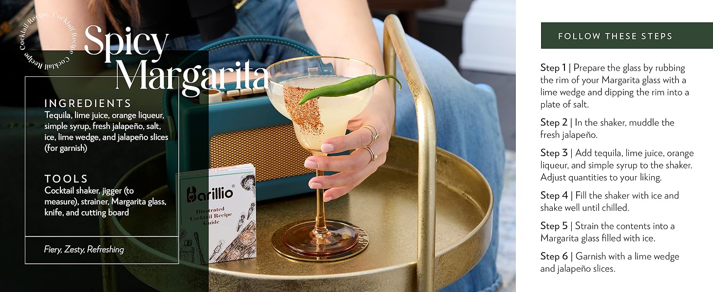 Barillio Full Bar Cocktail Set - Spicy Margarita
