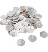 30Pcs Gray Pearl Shell Buttons for Sewing,Mother of Pearl Set, Shell Buttons for Clothes Blazer S...