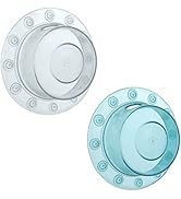 SlipX Solutions Bottomless Bath Overflow Drain Covers (Clear &amp; Aqua), Take The Best Bath of Your ...