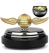 Car Solar Energy Golden Fidget Spinner Toy for Kids Adults, Powered by Sunshine Spinning Top Orb ...