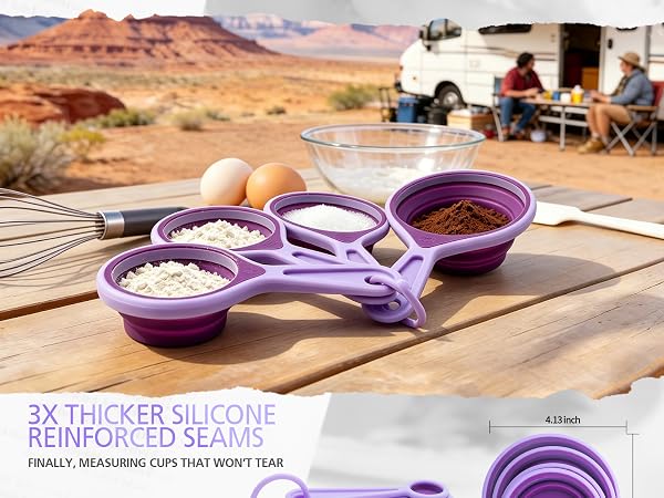 collapsible measuring cups and spoons set