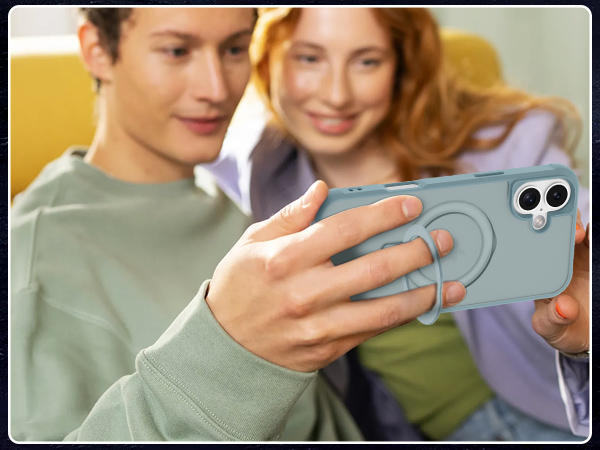 iPhone case with stand magsafe ring magnetic