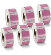BETCKEY Colored Labels Compatible with Dymo 30332 (1" x 1") Square QR code's Multi-Purpose Labels...