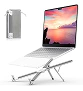 OMOTON Foldable &amp; Portable Laptop Stand for Desk, [Ultra Lightweight] Tablet Stand for Desk and T...