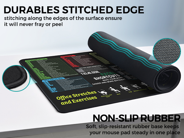 Large Mouse Pad Excel Shortcut Key