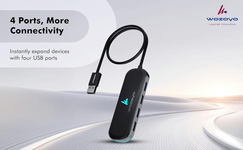 USB A to 4 Port USB 3.2 Hub