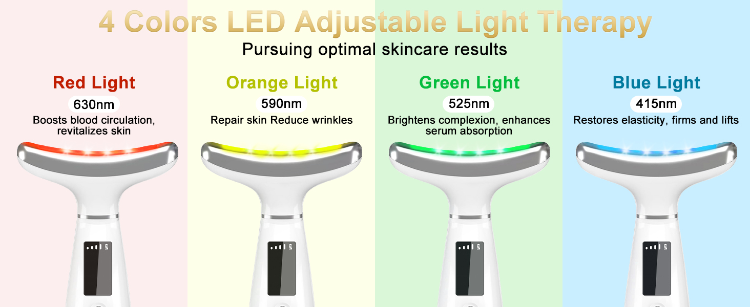 7 Color Portable Facial Massager