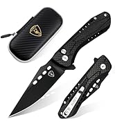 AUBEY Pocket Knife for Men, 3.54" D2 Steel Blade Tactical Folding Knives, EDC Knife with Button L...