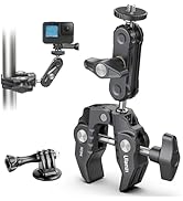 ULANZI Super Clamp Camera Clamp Mount Monitor 360° Ballhead Magic Arm Double Ball Head Adapter wi...