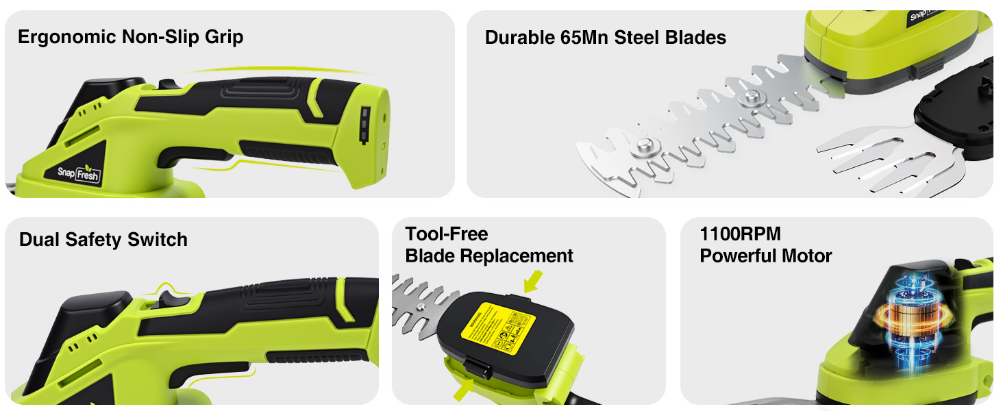 SnapFresh Cordless Grass Shear