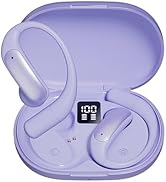 HJX Open Ear Headphones for Women, Bluetooth Headphones 5.3, Over The Ear Earbuds Sports with Sma...