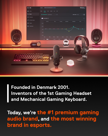 Founded in Denmark 2001. Inventors of the 1st Gaming Headset and Mechanical Gaming Keyboard.