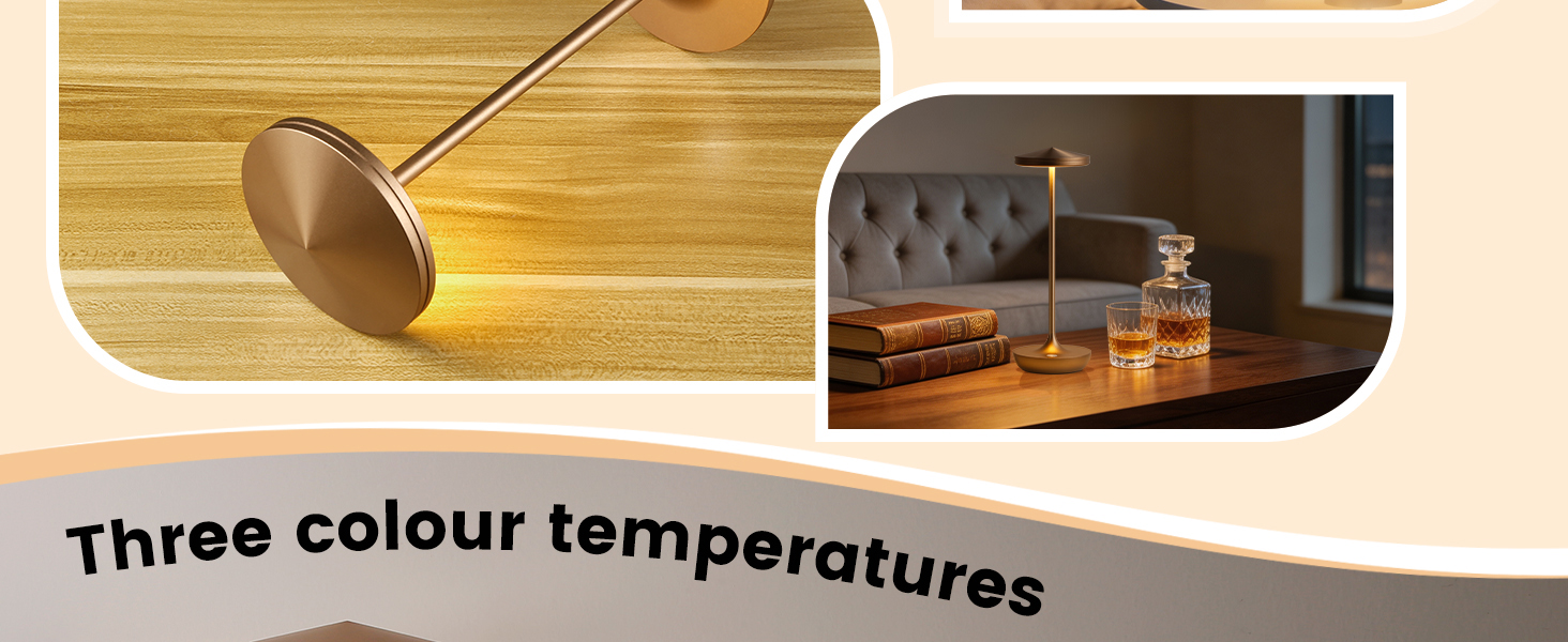 YIBEN LED Rechargeable portable Cordless Table Lamp