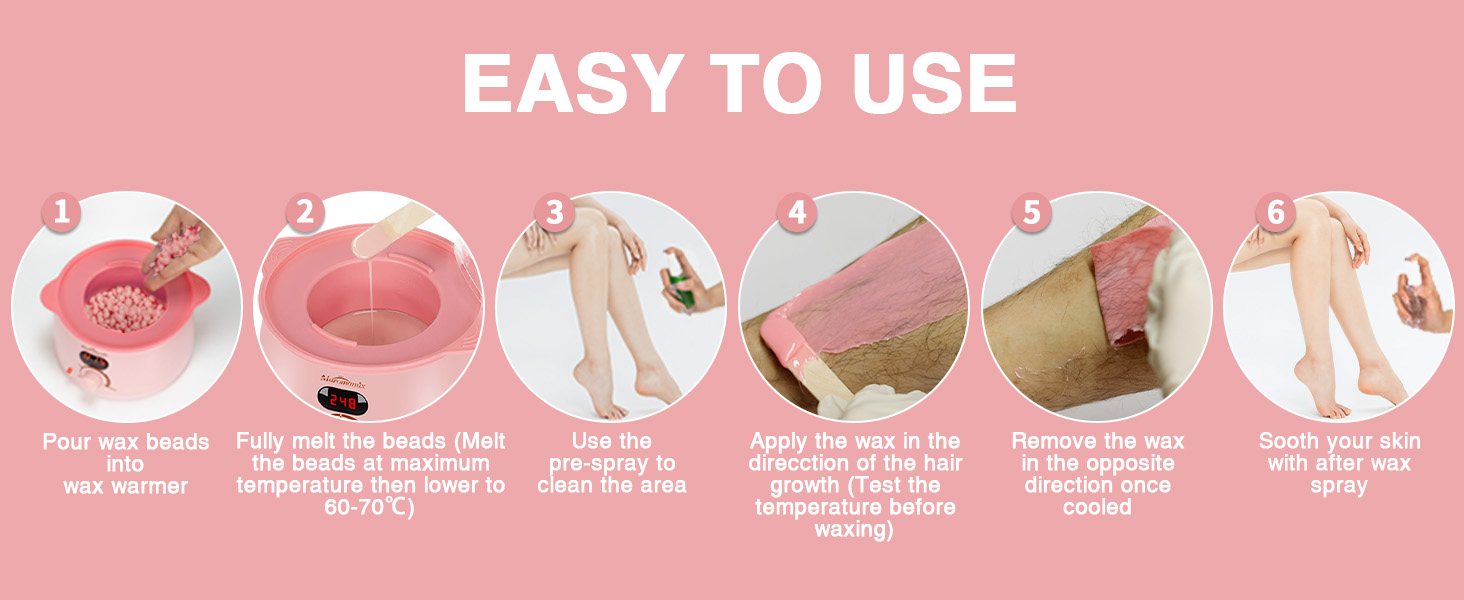wax warmer for hair removal beads strips melt warmer kit bikini hair removal cream for women wax
