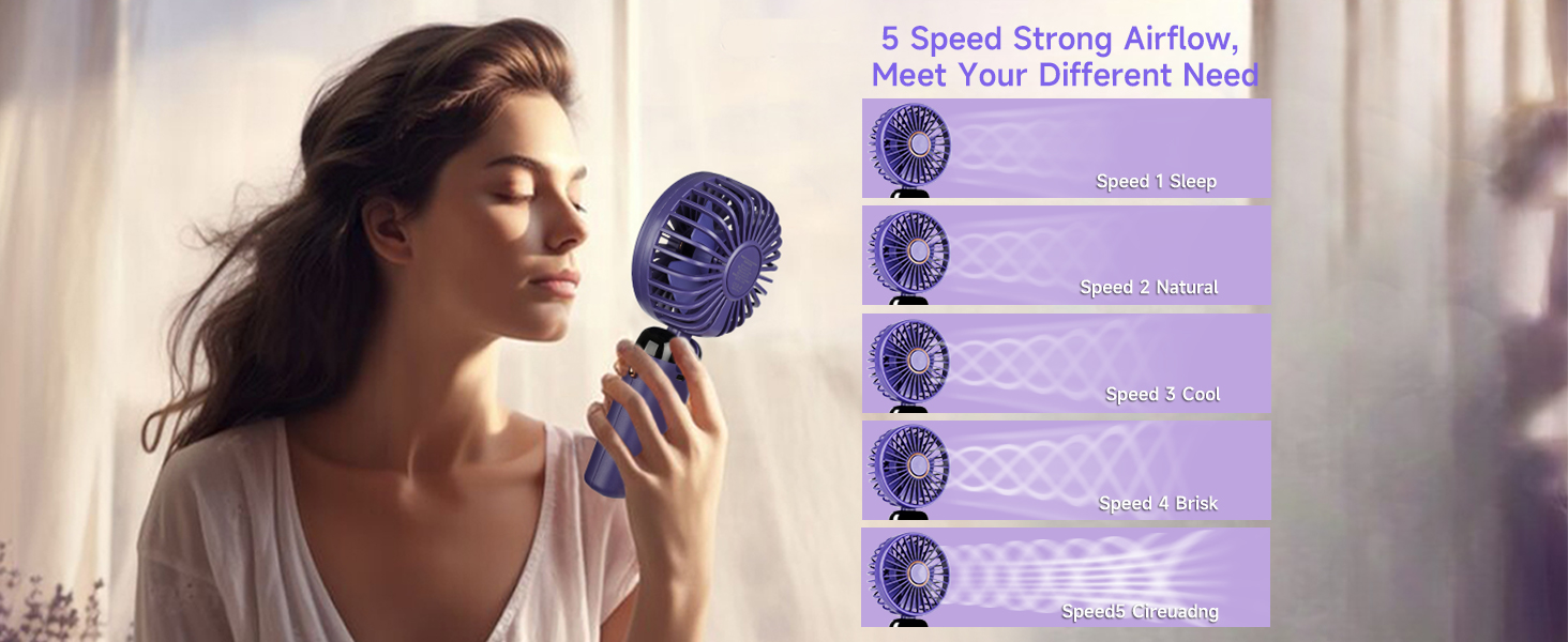 portable handheld fan