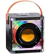 Portable Bluetooth Speaker,Wireless Speaker Bluetooth with Louder Volume & Rich Bass,LED Themes,S...