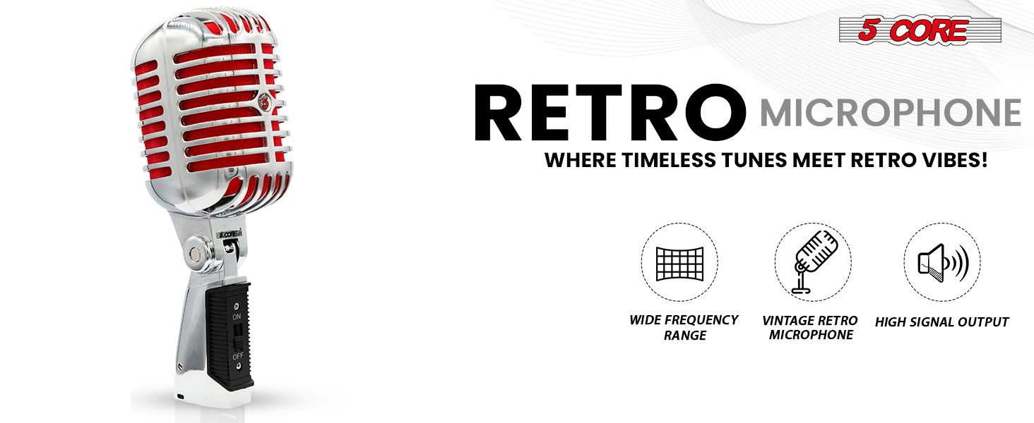 RTRO MIC CH RED