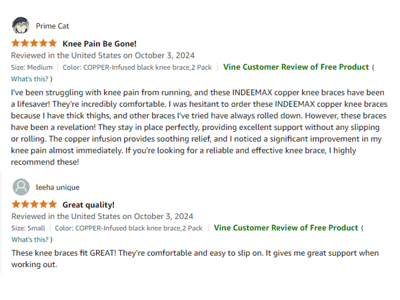 Copper Knee Brace for women men Compression Sleeve