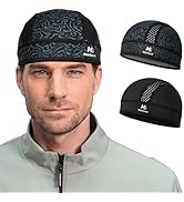 MELASA Microfleece Skull Cap Helmet Liner, Breathable Cycling Cap, Sweat Motorcycle Helmet Hard H...