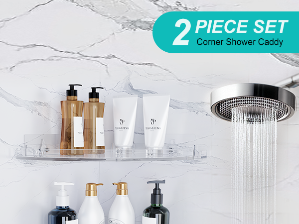 Acrylic shower shelves