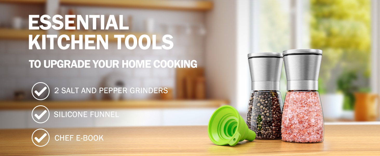 salt and pepper grinder set