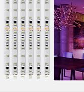 DAYBETTER RGBW IC Under Cabinet Lighting kit, 6 PCS Flexible Under Cabinet Lights, Smart RGB+Whit...