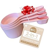 2 in 1 Measuring Cups and Spoons Set - Nesting Measuring Cups for Easy Storage - Keep Your Measur...