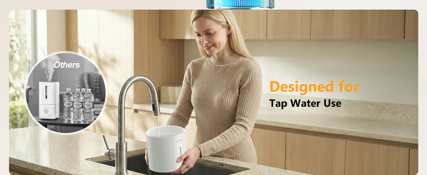 Mist-Free Evaporative Humidifier