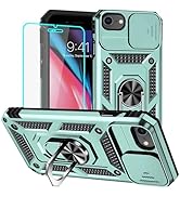 HNHYGETE for iPhone 8/7 Case, iPhone SE Case 2020/2022/3rd with Screen Protector: [Military Grade...