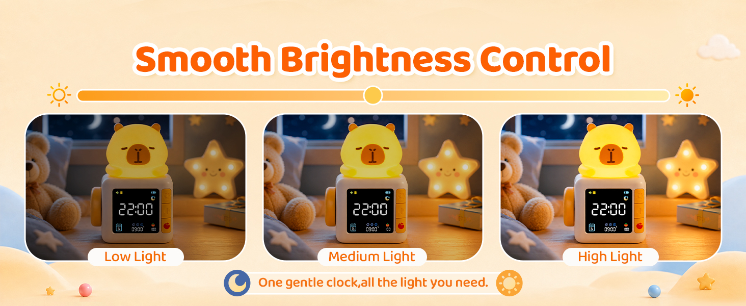 Capybara Kids Alarm Clock with Night Light 1464*600-5-3